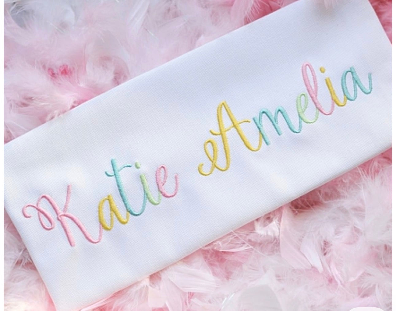 Bright like me custom rainbow monogrammed sweat-$32 Long sleeve T-$28 Short sleeve T-$24