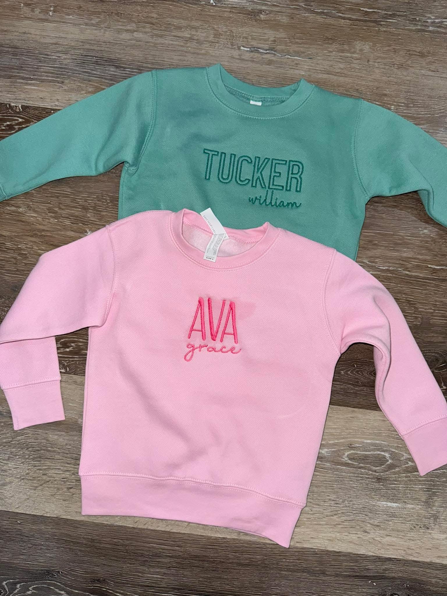 Custom Monogram Sweatie