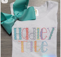 Bright like me custom rainbow monogrammed sweat-$32  Long sleeve T-$28   Short sleeve T-$24