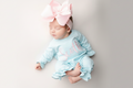 Ruffle one piece monogram