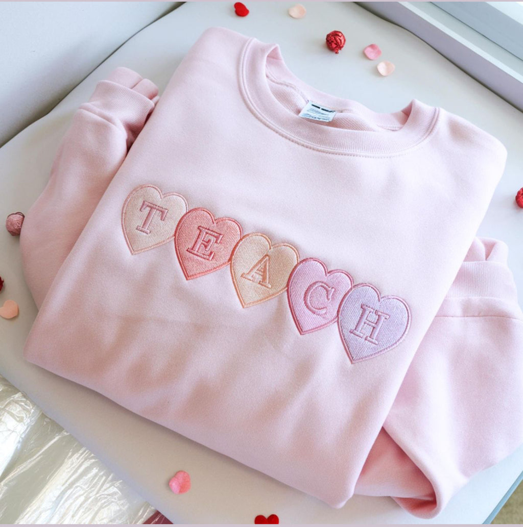 Custom Monogram TEACHER Sweatshirt