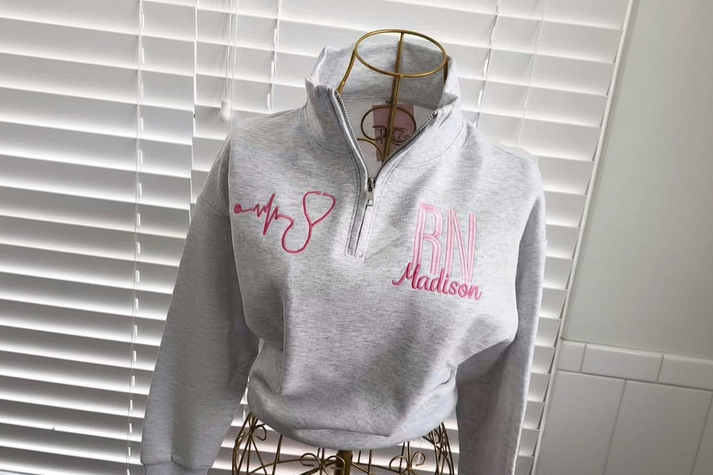 Lane Seven 1/4 Zip Custom Monogram $45 -free shipping