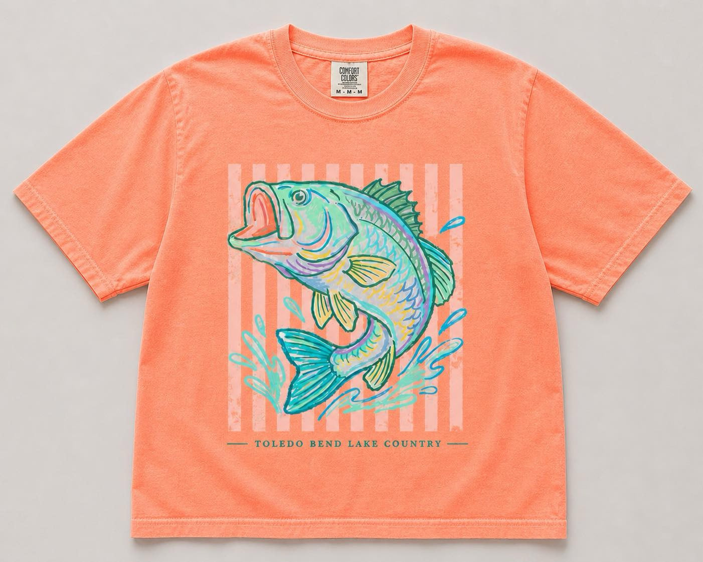 lake life-bass neon cantalope