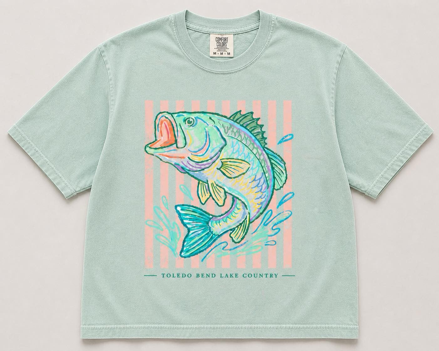 lake life-bass comfort color chalky mint