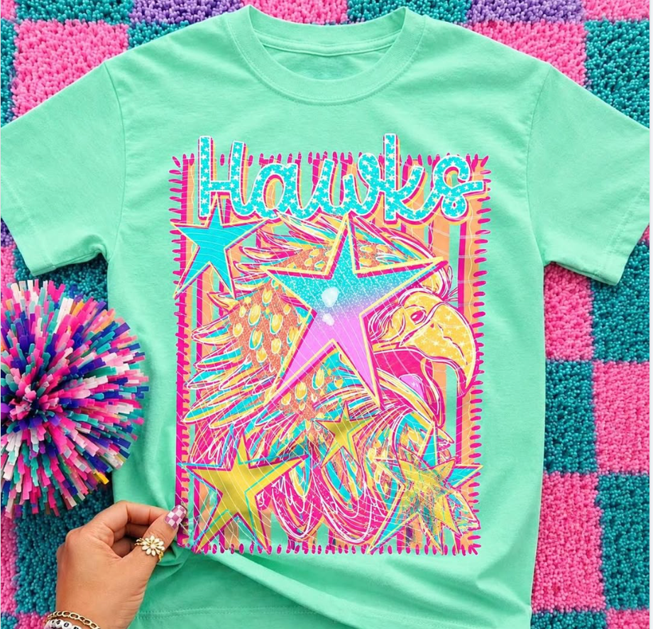 Hawks Spirit Green Tee