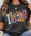 Multicolor Tigers on Black T