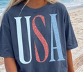 Glitter USA Navy T