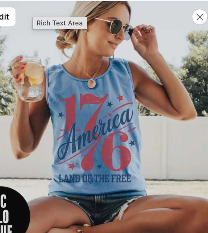 1776 America's 250th Birthday Tank Top