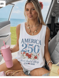 Comfort Colors Tank Top, America 250 Anniversary Tank Top
