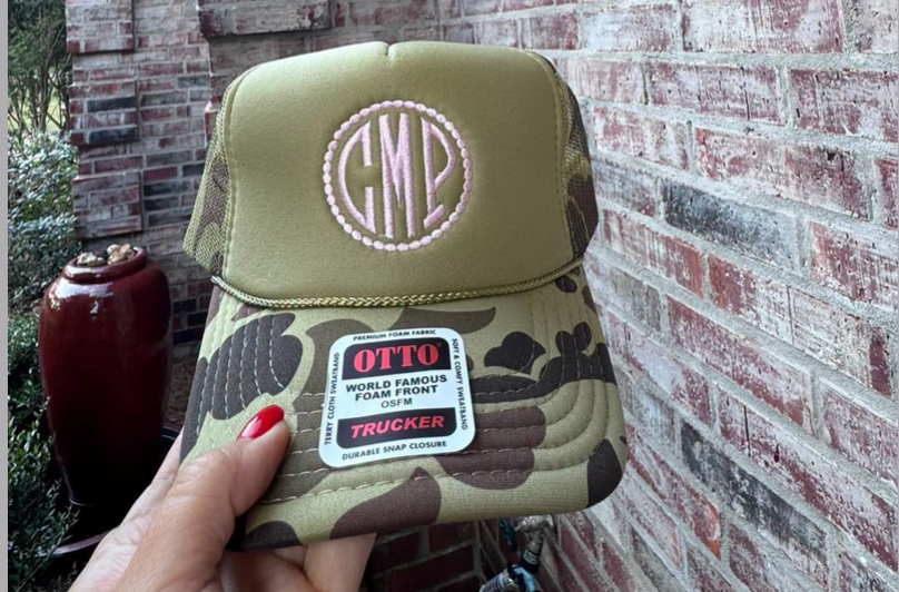 Monogram Camo Trucker Hat